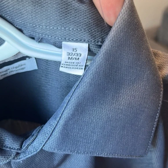 Calvin Klein Slate Grey Mens Dress Shirt - M 15 32/33 - Picture 4 of 7
